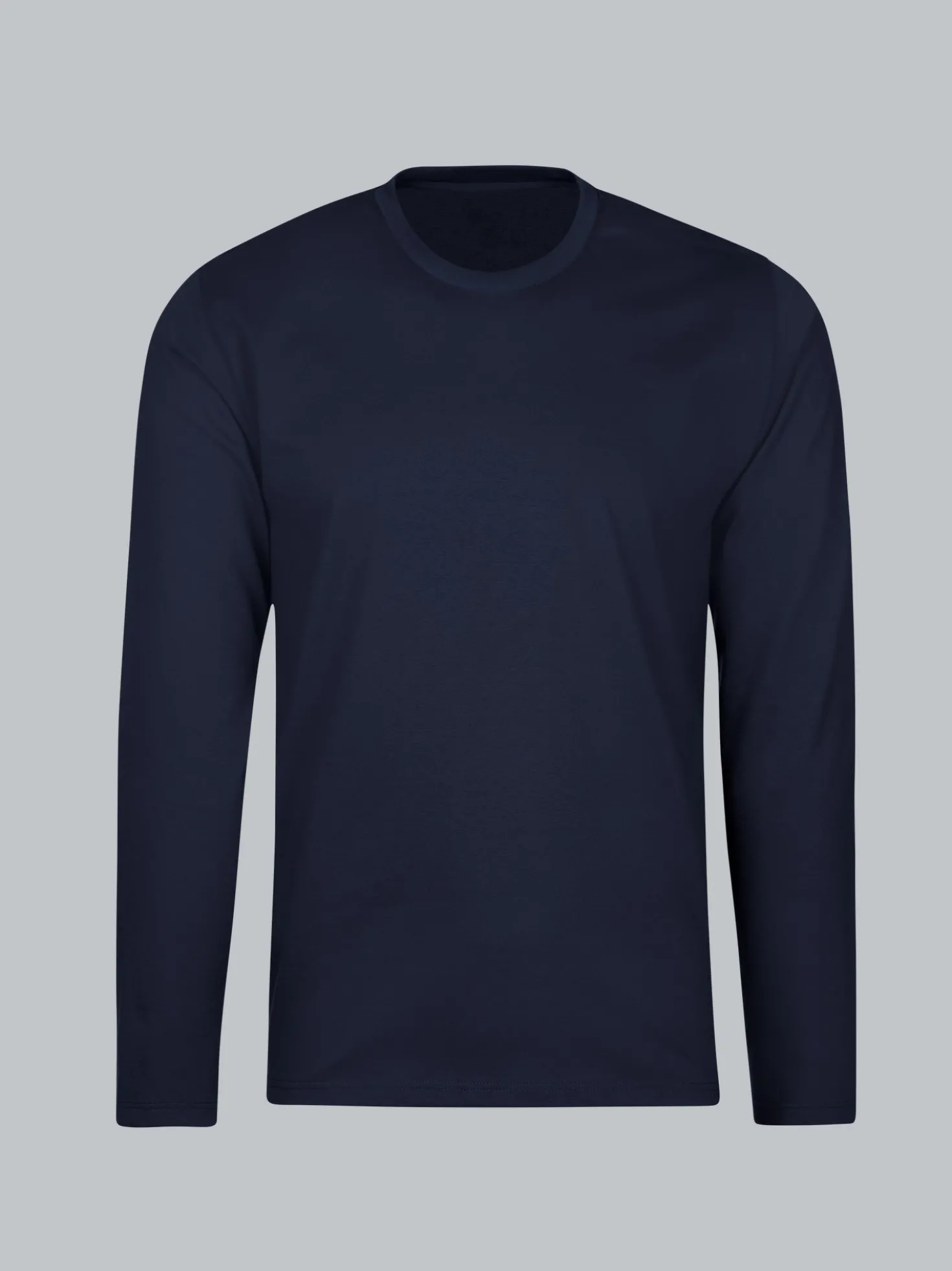 Langarmshirt aus 100% Baumwolle Navy