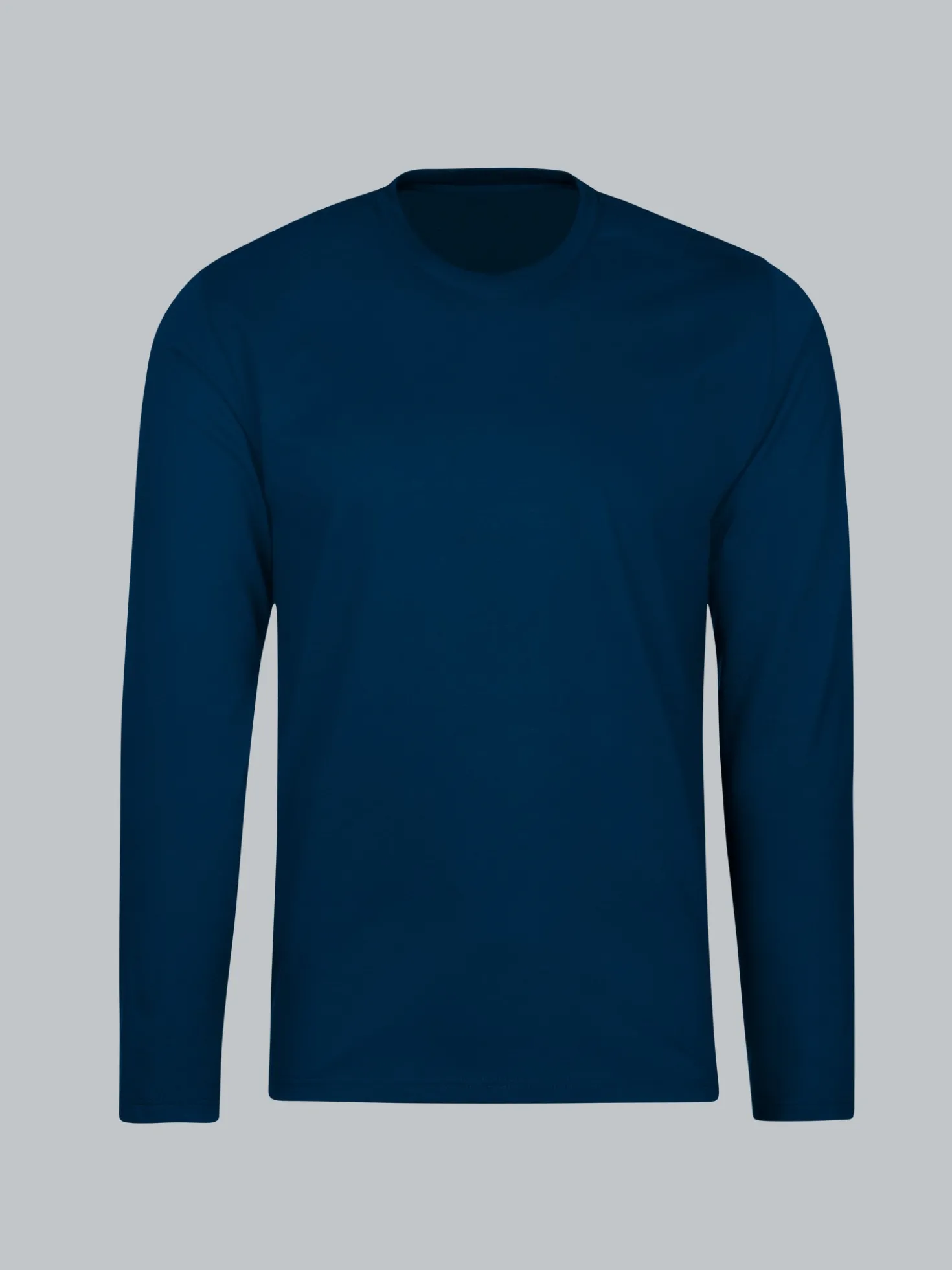 Langarmshirt aus 100% Baumwolle Night-blue