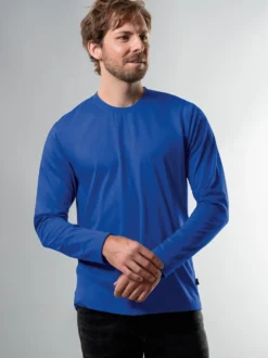 Langarmshirt aus 100% Baumwolle Royal