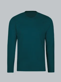 Langarmshirt aus 100% Baumwolle Saphir