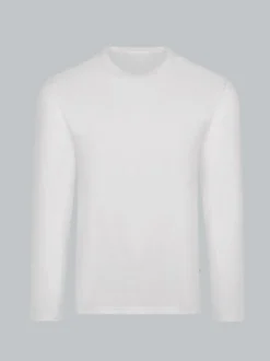 Langarmshirt aus 100% Baumwolle Weiss