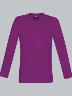 Langarmshirt Brombeer