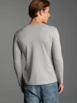 Langarmshirt Grau-melange