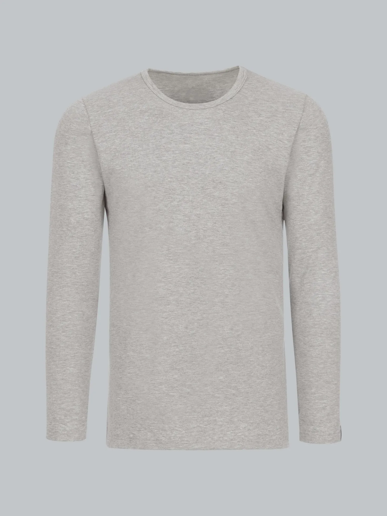 Langarmshirt Grau-melange