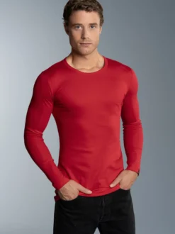 Langarmshirt Kirsch