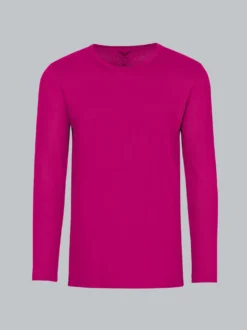 Langarmshirt Magenta