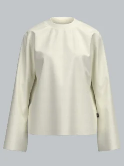 Langarmshirt mit ausgestellten Ärmeln Natur