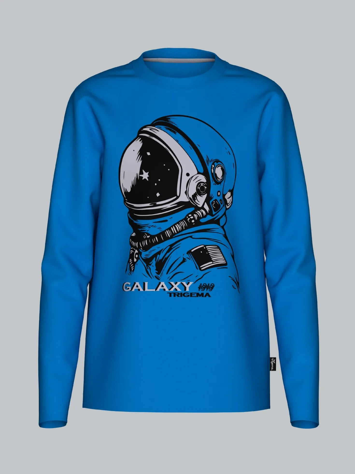 Langarmshirt mit großem Astronauten-Print Electric-blue