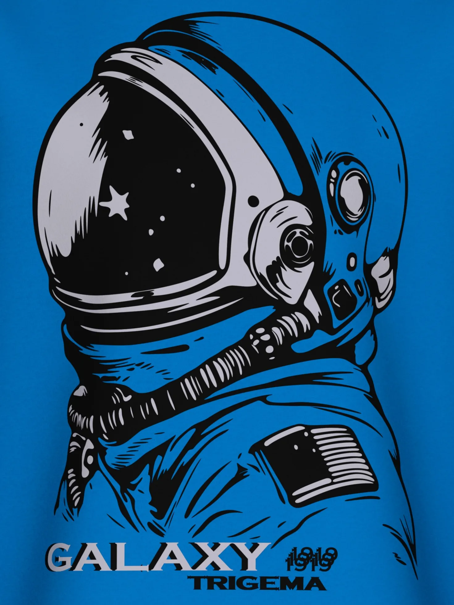 Langarmshirt mit großem Astronauten-Print Electric-blue
