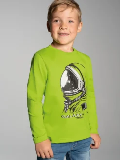 Langarmshirt mit großem Astronauten-Print Lemon