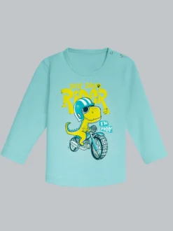 Langarmshirt mit großem Dino-Printmotiv Gletscher
