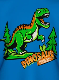 Langarmshirt mit großem Dinosaurier-Print Electric-blue