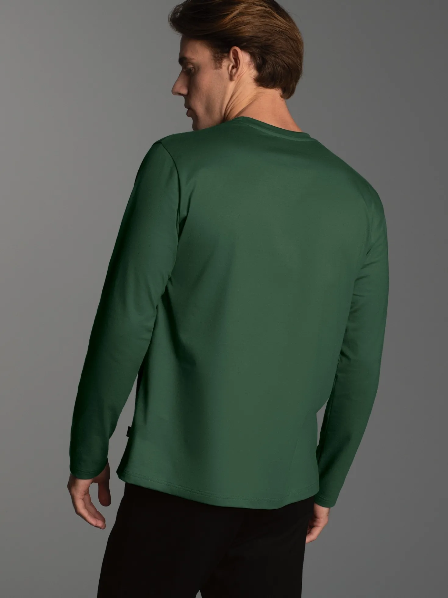 Langarmshirt mit großem Tiger-Printmotiv Efeu