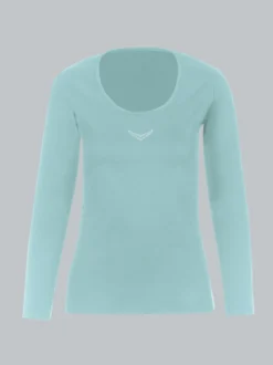 Langarmshirt mit Kristallsteinen Gletscher