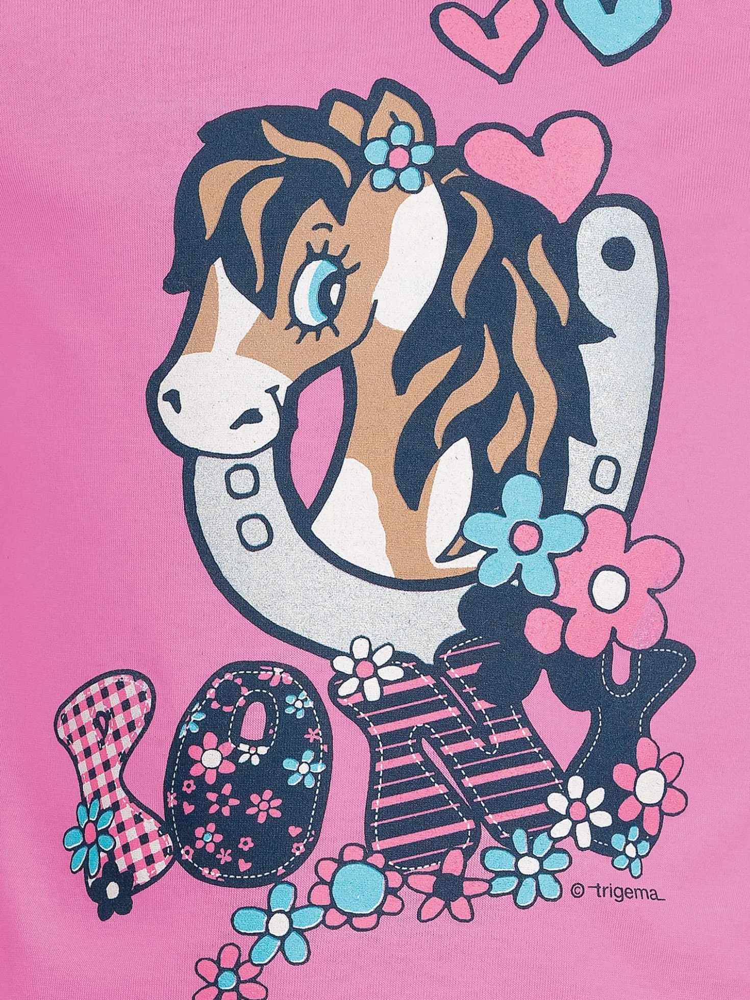 Langarmshirt mit süßem Pony-Print Candy