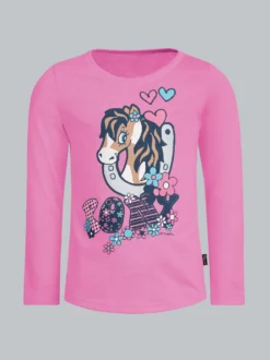 Langarmshirt mit süßem Pony-Print Candy