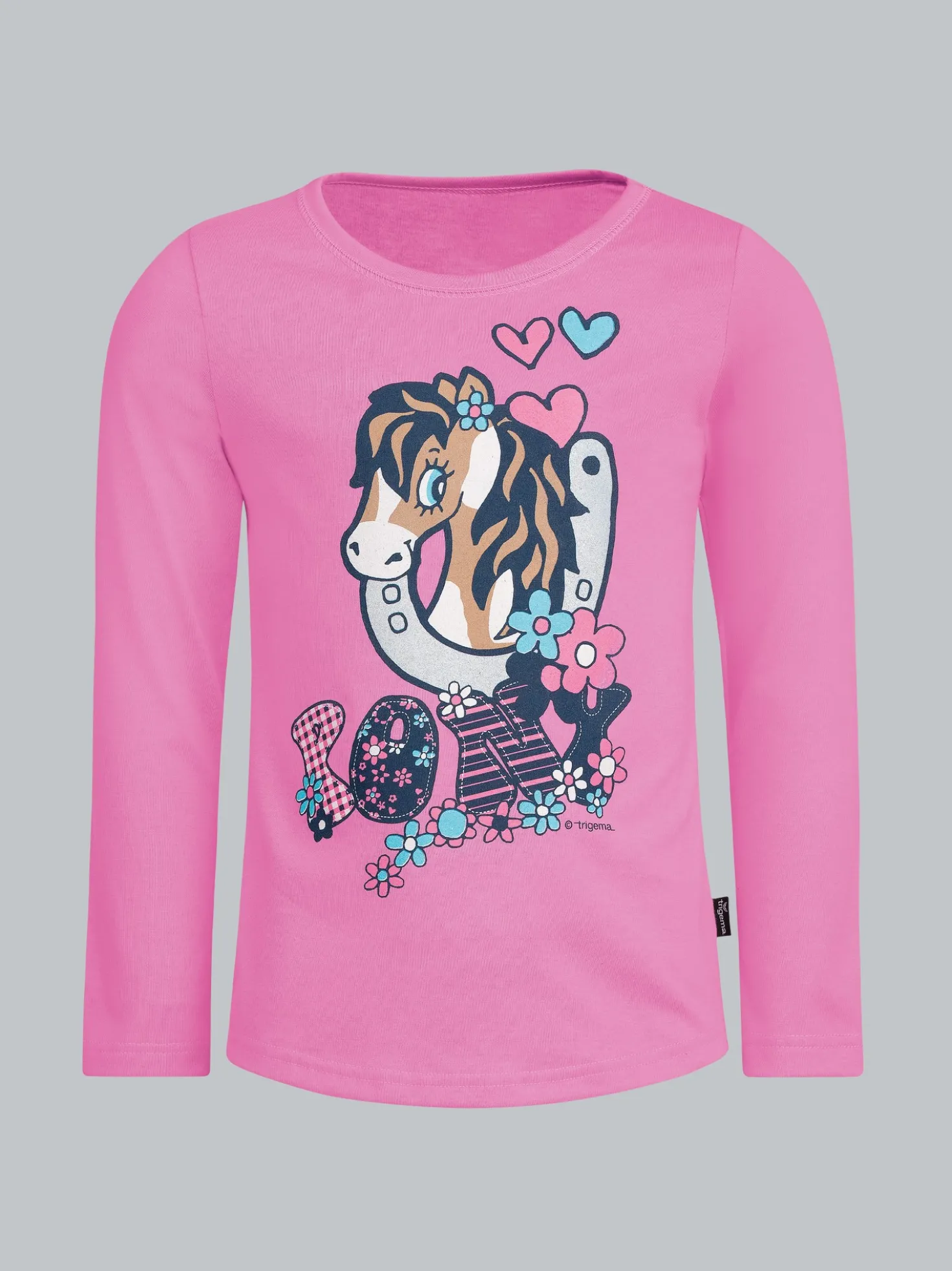 Langarmshirt mit süßem Pony-Print Candy