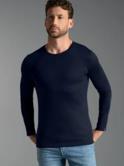 Langarmshirt Navy