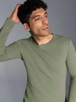 Langarmshirt Salbei