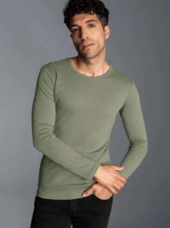 Langarmshirt Salbei