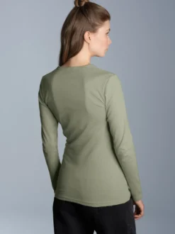 Langarmshirt Salbei