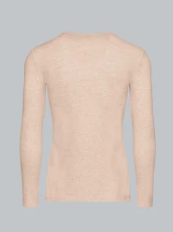 Langarmshirt Sand-melange
