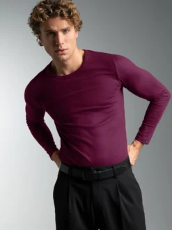 Langarmshirt Sangria