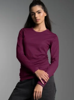 Langarmshirt Sangria
