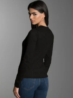 Langarmshirt Schwarz