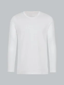 Langarmshirt Weiss