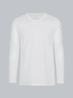 Langarmshirt Weiss