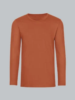 Langarmshirt Zimt