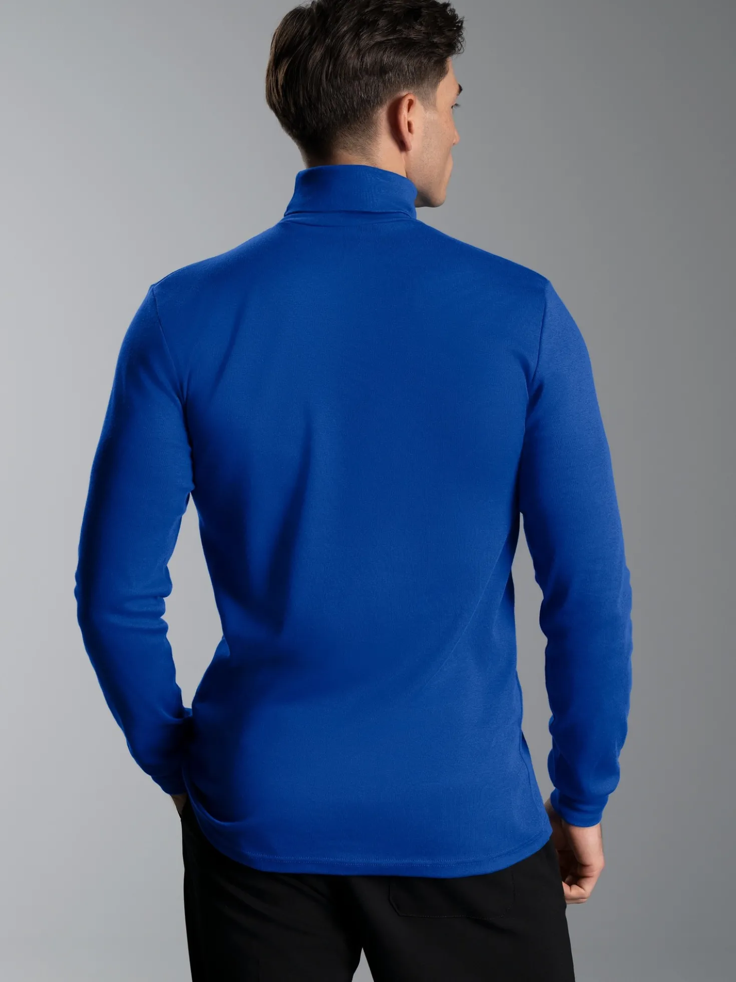 Langarm Ski/Sportrollkragenpullover Royal
