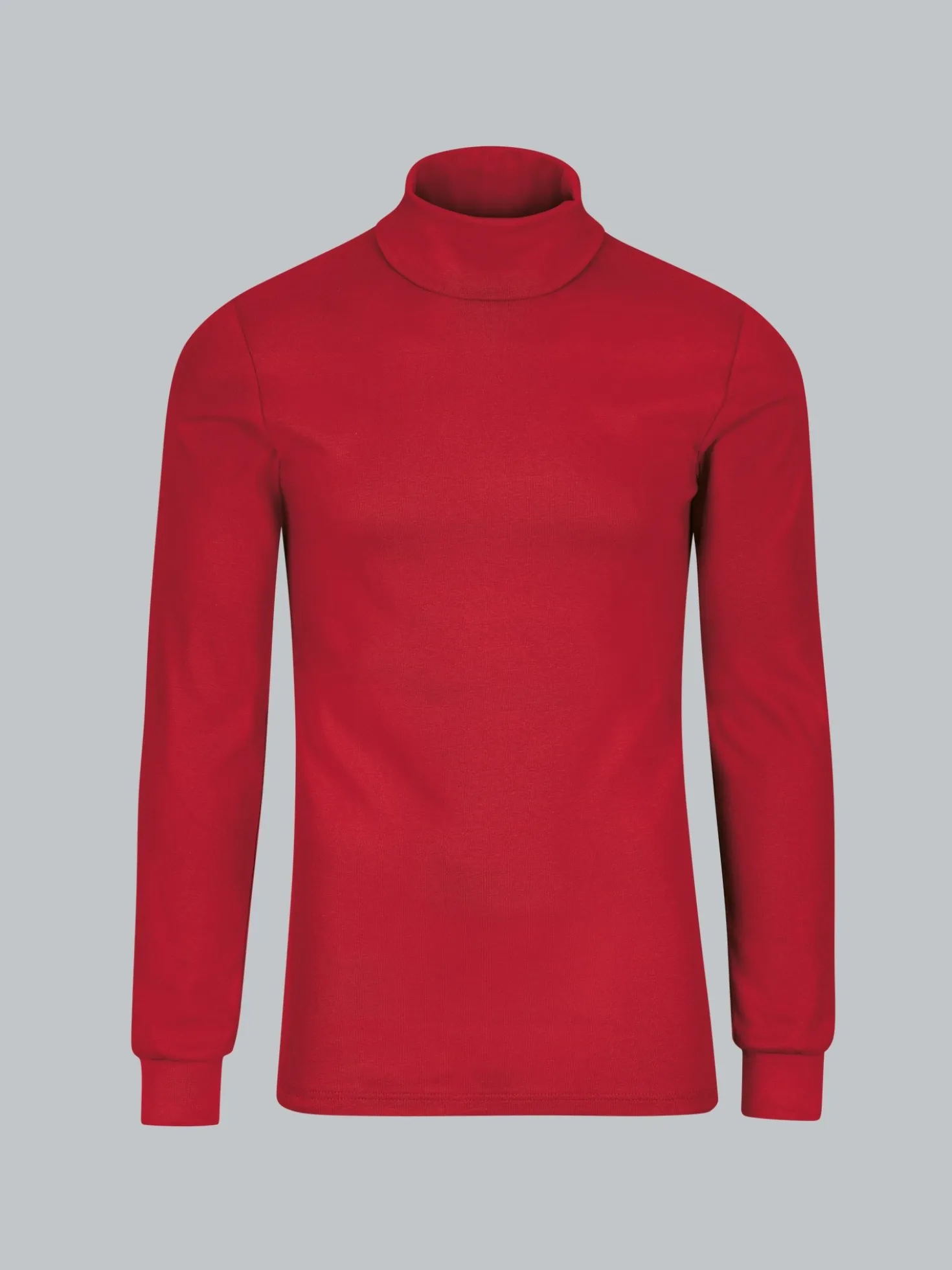 Langarm Ski/Sportrollkragenpullover Kirsch