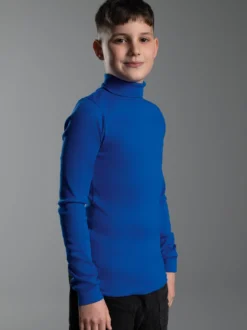 Langarm Ski/Sportrollkragenpullover Royal
