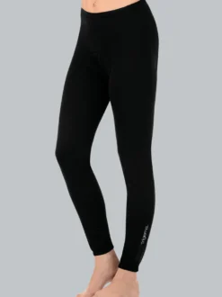 Lange Radler-Hose angeraut Schwarz