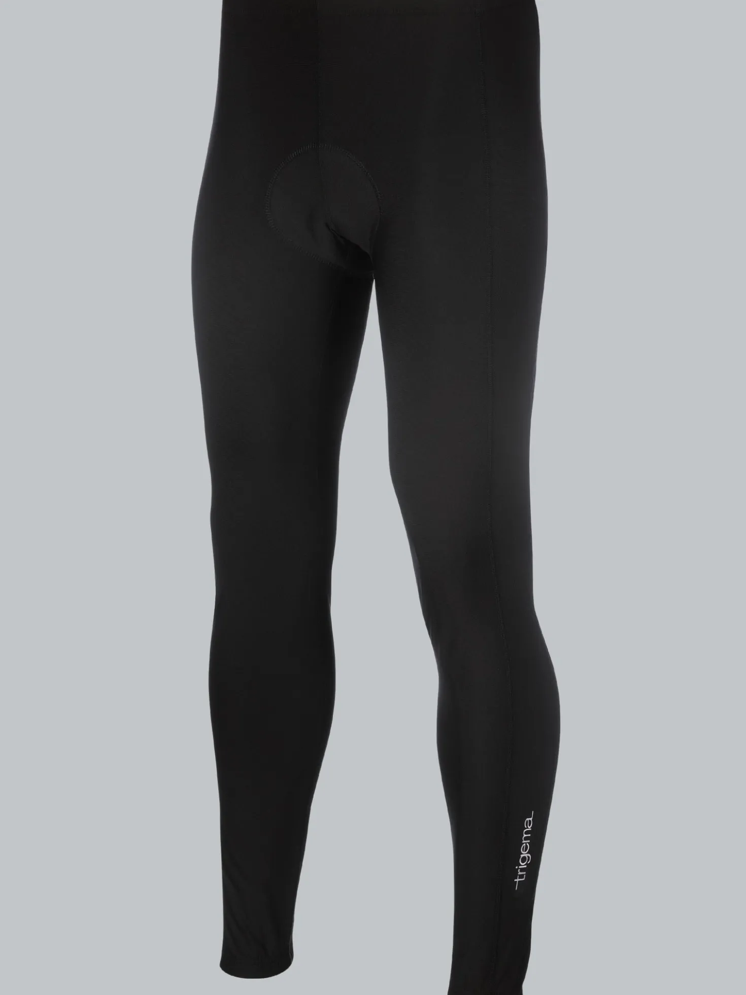 Lange Radler-Hose angeraut Schwarz