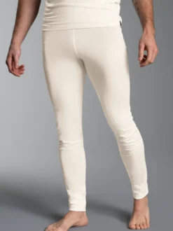 Lange Ski/Sport Funktionshose aus Merinowolle Natur