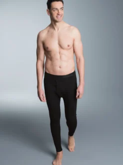 Lange Unterhose im Doppelpack Schwarz
