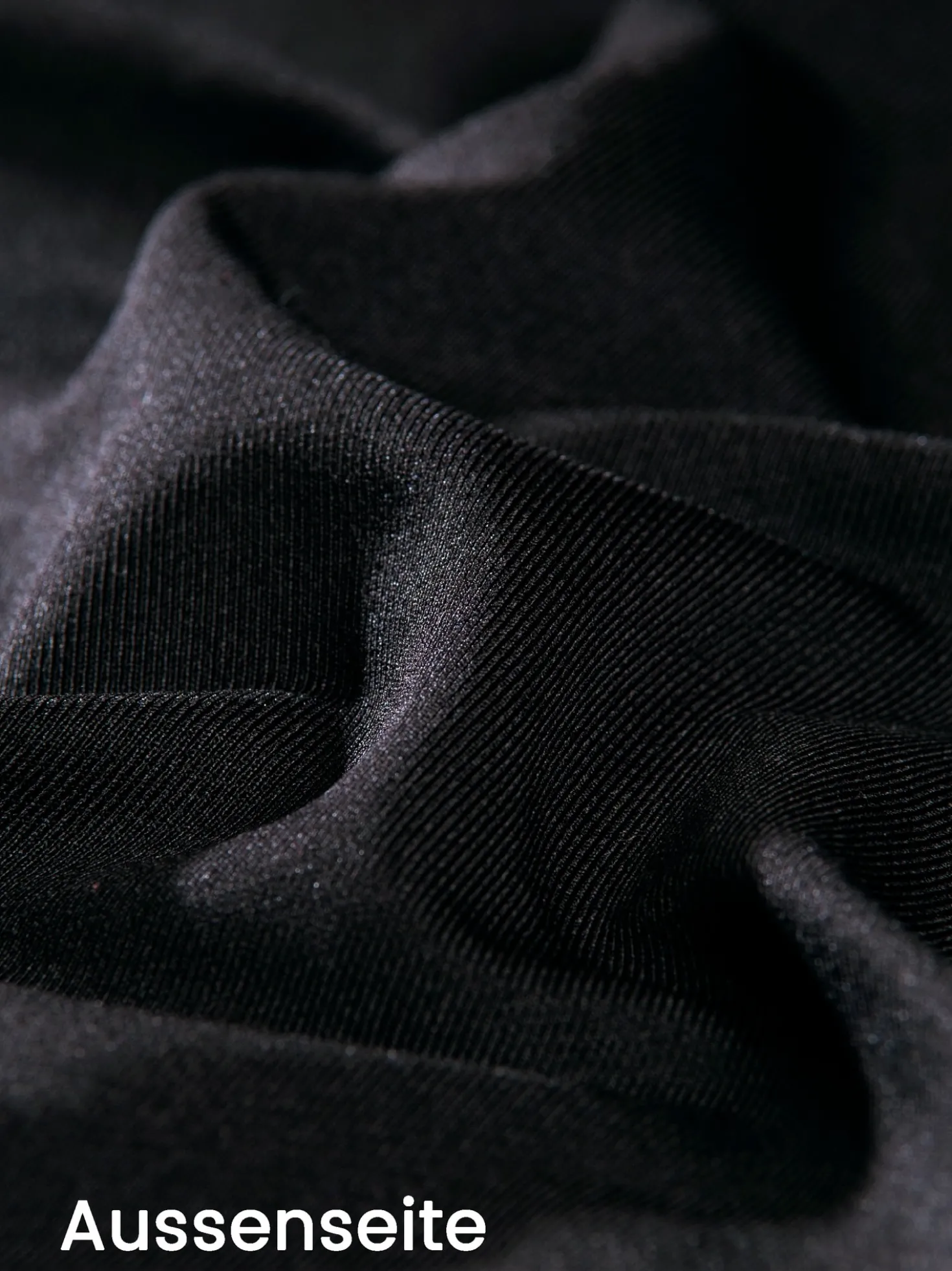 Langärmeliges Sportshirt mit Reißverschluss Schwarz