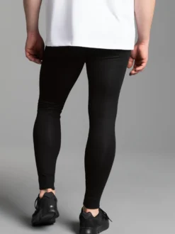 Leggings aus Baumwolle/Elastan Schwarz