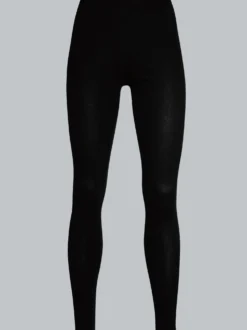 Leggings aus Baumwolle/Elastan Schwarz