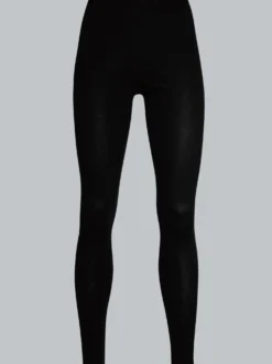 Leggings aus Baumwolle/Elastan Schwarz