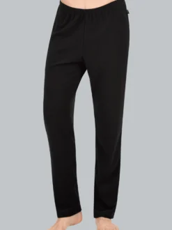 Leichte Fleece-Freizeithose Schwarz