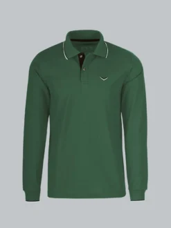 Modisches Poloshirt mit langen Armen Efeu