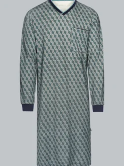 Nachthemd mit Allover-Print Navy