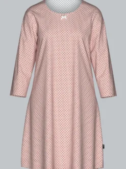 Nachthemd mit Allover-Retro-Print Lilie