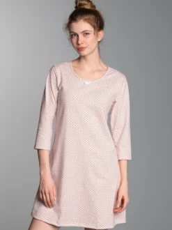 Nachthemd mit Allover-Retro-Print Lilie
