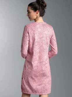 Nachthemd mit floralem Allover-Print Lilie