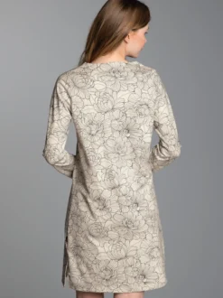 Nachthemd mit floralem Allover-Print Natur